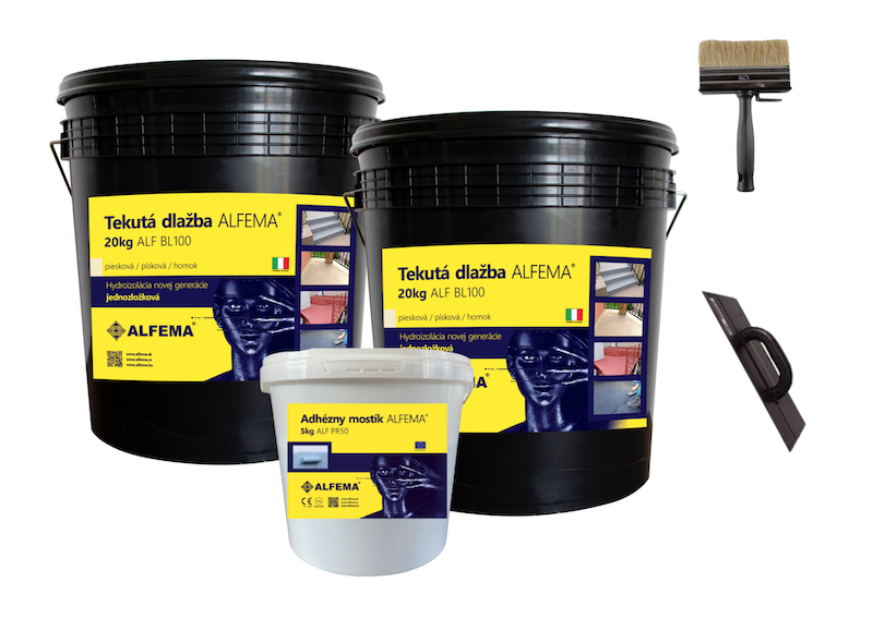 SET NA 20m2 - ALF BL100 Piesková TEKUTÁ DLAŽBA ALFEMA
