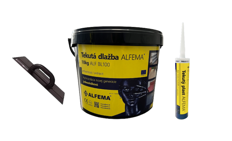 SET NA 5m2 - ALF BL100 Antracitová TEKUTÁ DLAŽBA ALFEMA