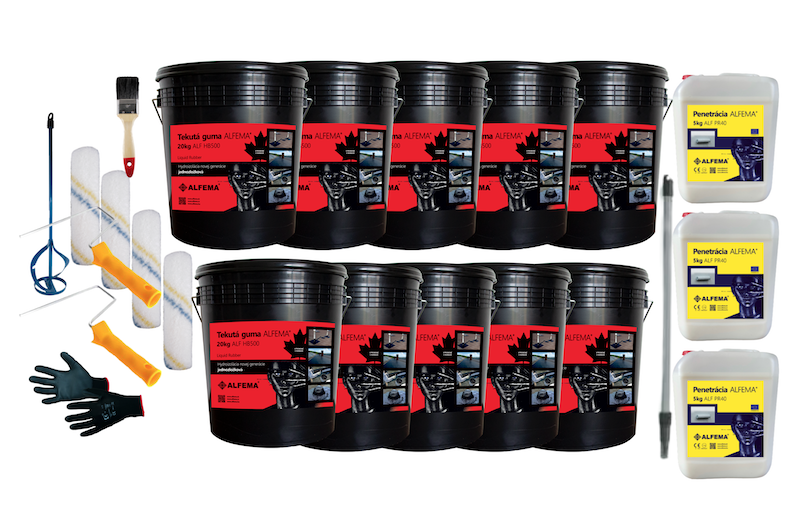 SET 200kg ALF HB500 TEKUTÁ GUMA ALFEMA