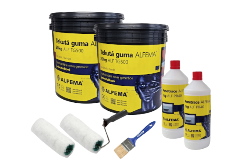 SET NA 25-40m2 - ALF TG500 Bordová TEKUTÁ GUMA ALFEMA
