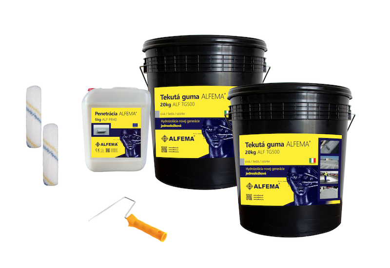 SET NA 25-40m2 - ALF TG500 Šedá TEKUTÁ GUMA ALFEMA