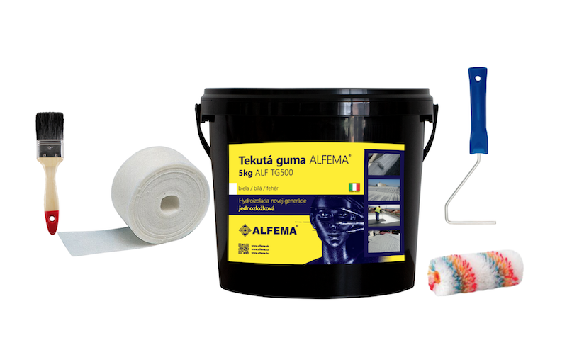SET S - ALF TG500 Biela TEKUTÁ GUMA ALFEMA