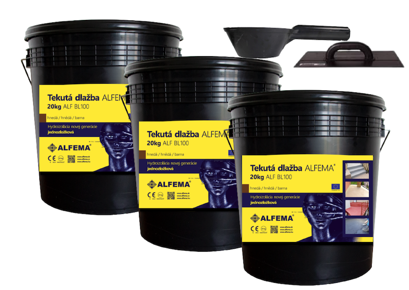 ALF BL100 60kg Hnedá TEKUTÁ DLAŽBA ALFEMA