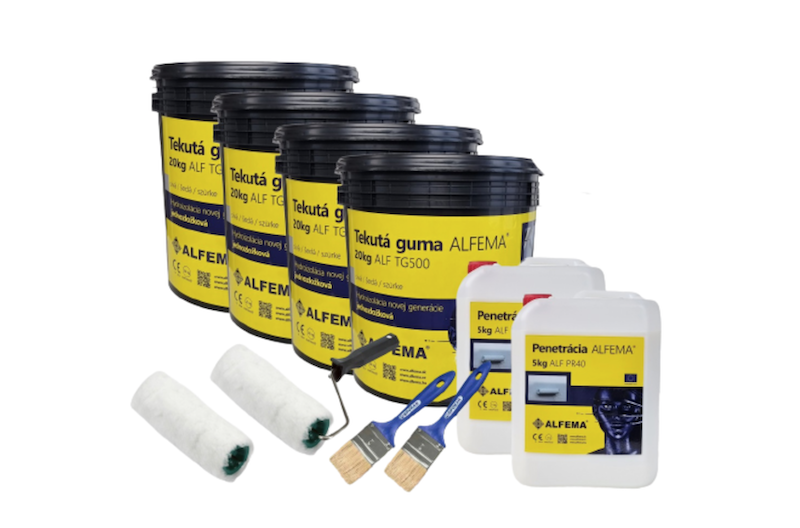 SET NA 60-80m2 - ALF TG500 Šedá TEKUTA GUMA ALFEMA